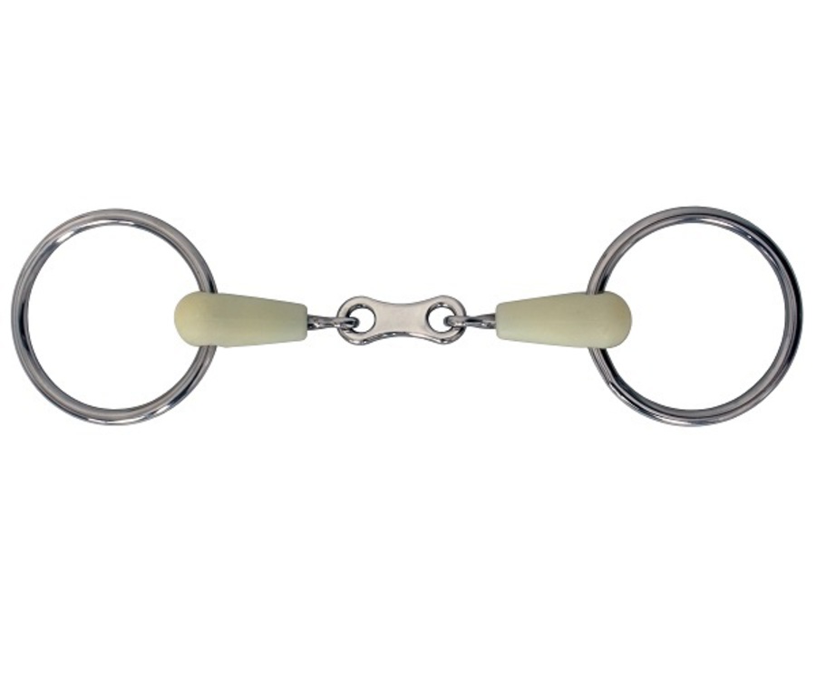 Happy Mouth French Link Loose Ring Snaffle image 0